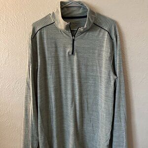 Light Grey/Greenish J-Crew Performance Sweater